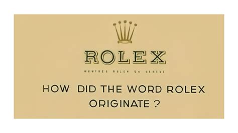 rolex meaning of name